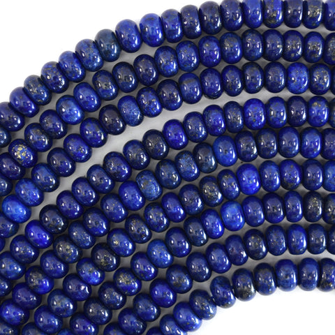 4x13mm natural blue lapis lazuli tube beads 15.5" strand 13mm S1