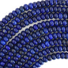 Blue Lapis Lazuli Rondelle Button Beads Gemstone 15