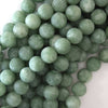Matte Burma Colored Jade Round Beads 15