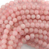 Pink Rose Quartz Round Beads Gemstone 15