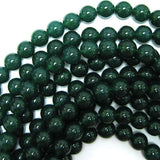 Green Onyx Round Beads Gemstone 15