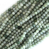 Natural Burma Jadeite Jade Round Beads 15.5