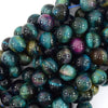 AA Green Blue Tiger Eye Round Beads Gemstone 15