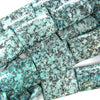30x40mm blue kiwi jasper rectangle beads 16