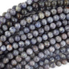 Natural Blue Iolite Round Beads Gemstone 15.5