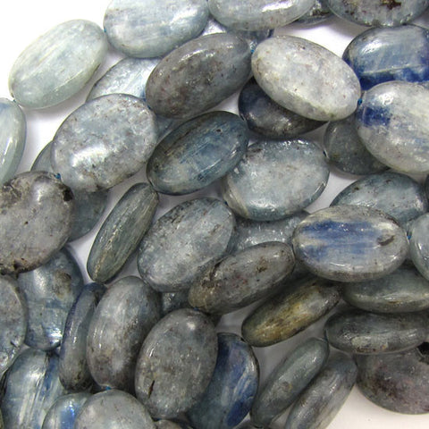 11mm - 11.5mm blue kyanite round beads 15.5" strand