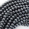 Silver Terahertz Round Beads Gemstone 15