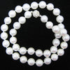 10mm rainbow white shell pearl round beads necklace 18