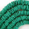 10mm - 18mm Graduated Turquoise Disc Button Beads 16