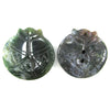 40x40mm indian agate carved pendant bead 1 pc