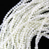White Mother Of Pearl MOP Round Beads 15.5