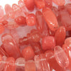 14-22mm cherry quartz stick nugget beads 15.5