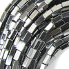 4mm hematite side tube beads 16