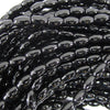 6mm black onyx rice beads 15.5