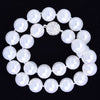 14mm rainbow white shell pearl round beads necklace 17