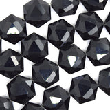 14mm faceted crystal hexagon beads 7.5