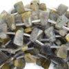 12mm faceted labradorite ladder beads 15.5