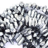 20-24mm silver radiatd crystal stick tooth beads 15