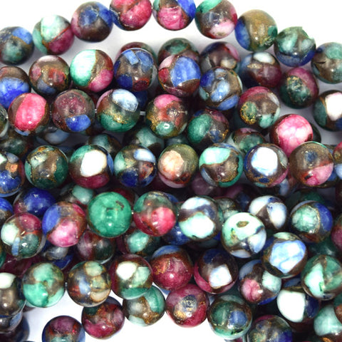 Natural Matte Green Taiwan Jade Round Beads 14.5" Strand 4mm 6mm 8mm 10mm 12mm