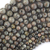 AA Natural Yooperlite UV Reactive Glowing Round Beads 15.5