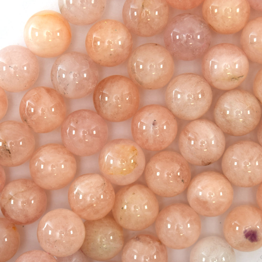 Natural Light Pink Morganite Round Beads 15.5" Beryl 4mm 6mm 8mm 10mm 12mm