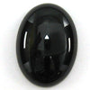 2 pieces 12x18mm black onyx oval cabochon cab - Eagle Beadz