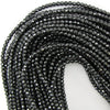 Natural Faceted Hematite Round Beads 15.5