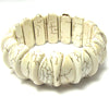 30mm white turquoise stretch bracelet 8