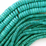 Green Turquoise Heishi Disc Beads Gemstone 15.5