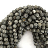 Natural Gray Map Jasper Round Beads Gemstone 15