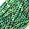 Natural Matte Green Chrysoprase Round Beads 15.5