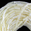 13mm white mother of pearl mop tube beads 15.5