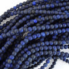 Matte Blue Lapis Lazuli Round Beads Gemstone 15