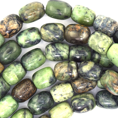 18mm natural ocean jasper coin beads 15.5" strand