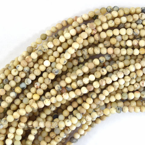 4mm african opal round beads 15.5" strand