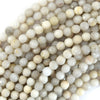 Natural Faceted Cream Crazy Lace Agate Round Beads 15