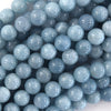 Blue Aquamarine Quartz Round Beads Gemstone 15