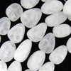 22-28mm matte crack crystal freeform nugget beads 15.5