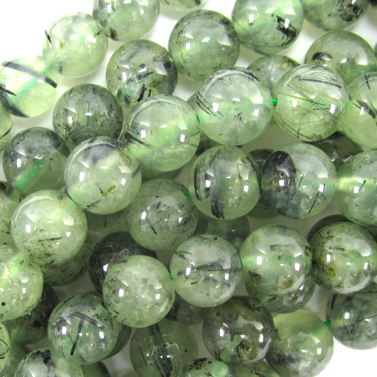Natural Green Prehnite Round Beads Gemstone 15.5" 4mm 6mm 8mm 10mm 12mm S1