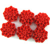 15mm synthetic coral chrysanthemum flower beads 15