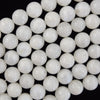 Natural White Moonstone Round Beads 15.5