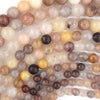 Natural Lavender Crystal Quartz Round Beads Gemstone 15