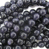 Blue Goldstone Round Beads Gemstone 14.5