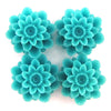 18mm synthetic coral chrysanthemum flower beads 15