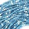 Matte Blue Larimar Quartz Round Beads 15.5