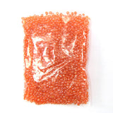 2mm glass seed beads orange 1.6oz