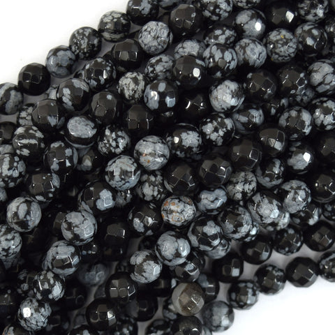 Natural Rainbow Black Obsidian Pebble Nugget 15.5" Strand 6mm - 8mm, 8mm - 10mm