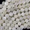 AA Natural Flash Milky White Moonstone Round Beads 15