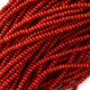 4mm red coral rondelle beads 15.5