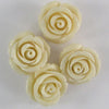 20mm synthetic coral carved rose flower beads 15